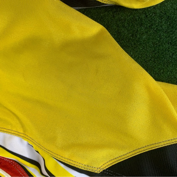 AXO Sport Racing 2007 Moto Champion Motocross Pants Sz 32 Red Black Yellow Y2k - Picture 10 of 12